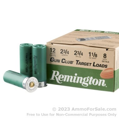 250 Rounds of 1 1/8 ounce #8 shot 12ga Ammo by Remington