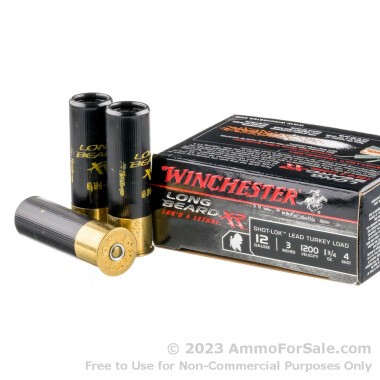 10 Rounds of 1 3/4 ounce #4 shot 12ga Ammo by Winchester Long Beard XR
