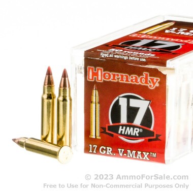 500 Rounds of 17gr V-MAX .17HMR Ammo by Hornady
