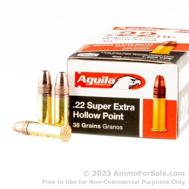 2000 Rounds of 38gr CPHP .22 LR Ammo by Aguila