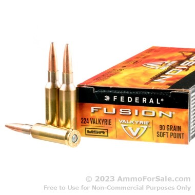 200 Rounds of 90gr SP 224 Valkyrie Ammo by Federal