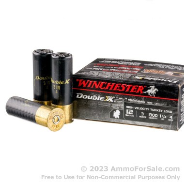 10 Rounds of 1 3/4 ounce #4 shot 12ga Ammo by Winchester Double X