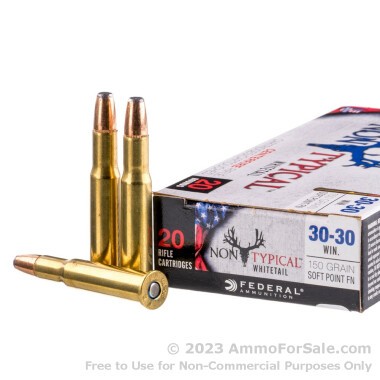 20 Rounds of 150gr SP 30-30 Win Ammo by Federal