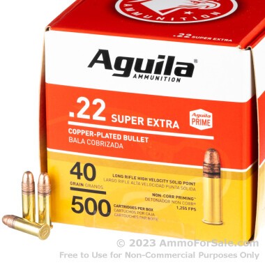 2000 Rounds of 40gr CPRN .22 LR Ammo by Aguila