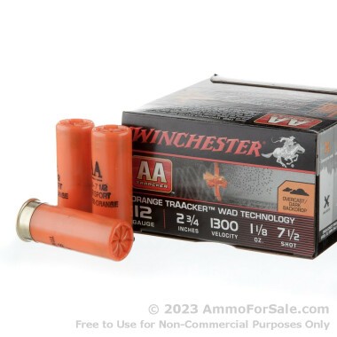 25 Rounds of 2-3/4" #7.5 Shot 12ga Ammo by Winchester AA TrAAcker