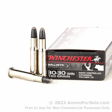 20 Rounds of 150gr Polymer Tip 30-30 Win Ammo by Winchester