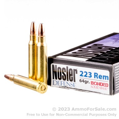 20 Rounds of 64gr SP .223 Ammo by Nosler