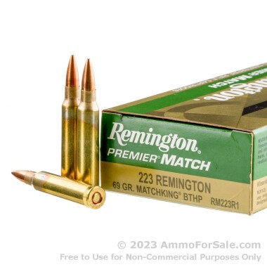 200 Rounds of 69gr Hollow Point Boat Tail .223 Ammo by Remington