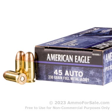 45 ACP - 230 gr FMJ - American Eagle C.O.P.S. - 50 Rounds