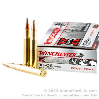 200 Rounds of 180gr SP 30-06 Springfield Ammo by Winchester