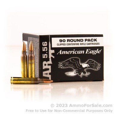 450 Rounds of 55gr FMJBT 5.56x45 Ammo by Federal