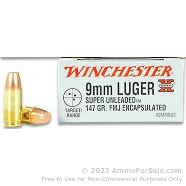 9mm 147 gr Super Unleaded Encapsulated Winchester Super X Ammo For Sale!