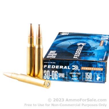 200 Rounds of 150gr SP 30-06 Springfield Ammo by Federal