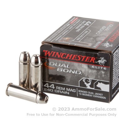20 Rounds of 240gr HP .44 Mag Ammo by Winchester Dual Bond