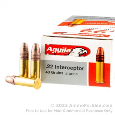 500 Rounds of 40gr CPSP 22 LR Ammo by Aguila