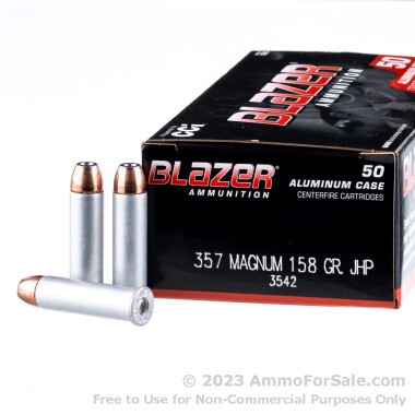 50 Rounds of 158gr JHP .357 Mag Ammo by CCI