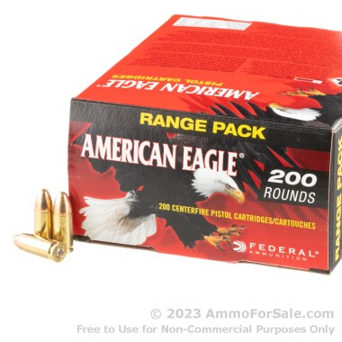 200 Rounds of 115gr FMJ 9mm Ammo by Federal