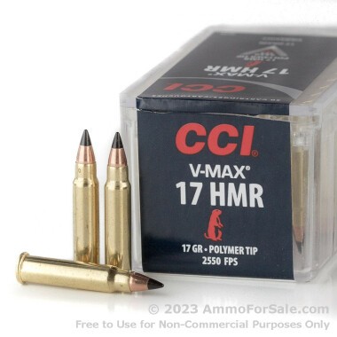 2000 Rounds of 17gr V-MAX .17HMR Ammo by CCI