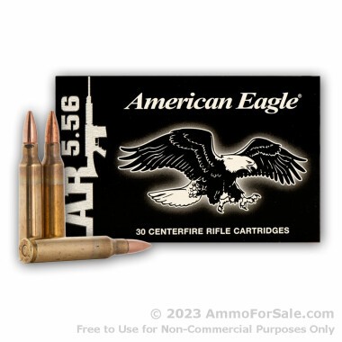 900 Rounds of 55gr FMJBT 5.56x45 Ammo on Stripper Clips by Federal