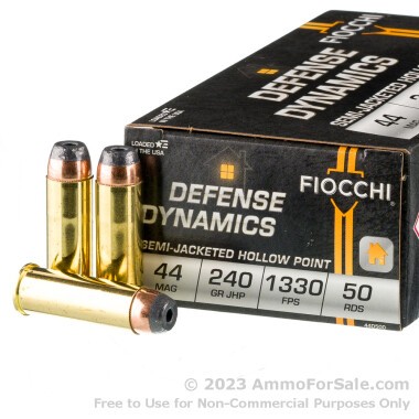 500 Rounds of 240gr JHP .44 Mag Ammo by Fiocchi