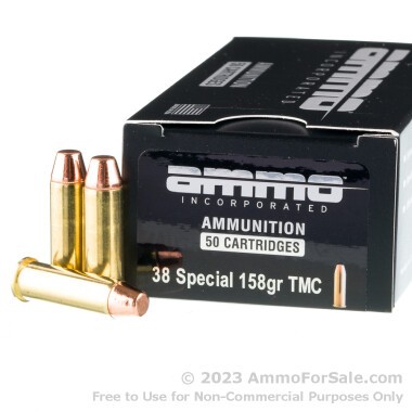 50 Rounds of 158gr TMJ .38 Spl Ammo by Ammo Inc.