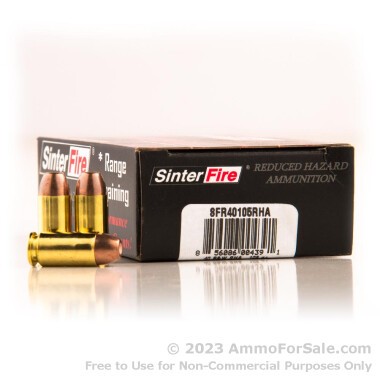 50 Rounds of 105gr Frangible .40 S&W Ammo by SinterFire