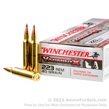200 Rounds of 40gr Polymer Tipped .223 Ammo by Winchester