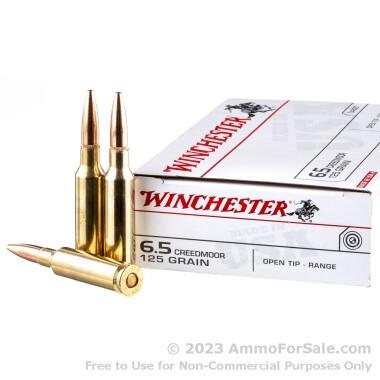 20 Rounds of 125gr Open Tip 6.5 Creedmoor Ammo by Winchester