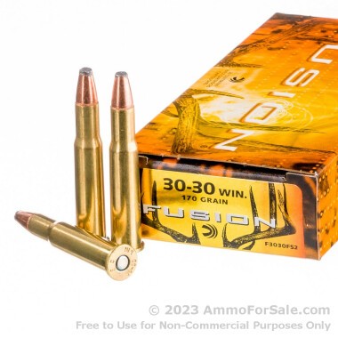 200 Rounds of 170gr Fusion 30-30 Win Ammo by Federal
