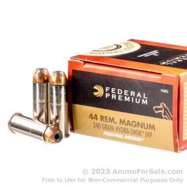 20 Rounds of 240gr JHP .44 Mag Ammo by Federal