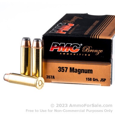 1000 Rounds of 158gr JSP .357 Mag Ammo by PMC