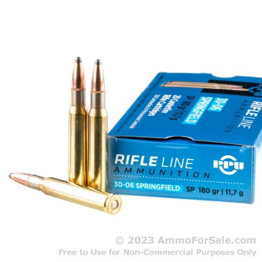 500  Rounds of 180gr SP 30-06 Springfield Ammo by Prvi Partizan