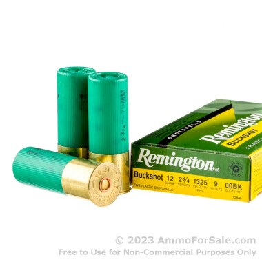 250 Rounds of  00 Buck 12ga Ammo by Remington