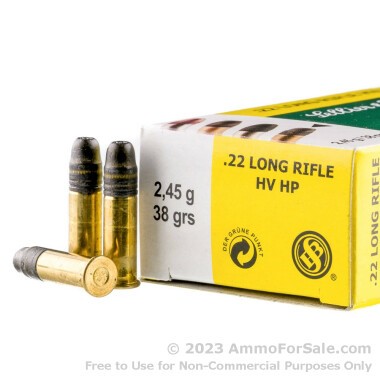 50 Rounds of 38gr HP .22 LR Ammo by Sellier & Bellot