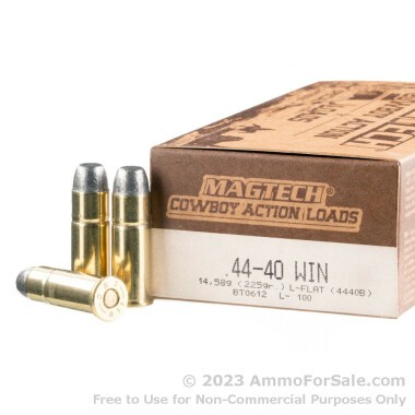 50 Rounds of 225gr LFN .44-40 Winchester Ammo by Magtech