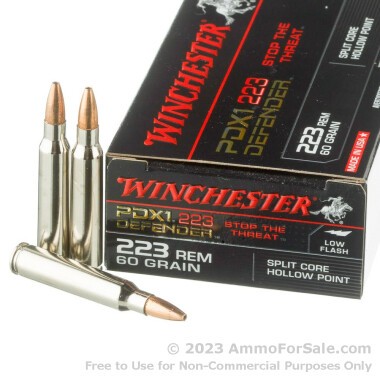20 Rounds of 60gr JHP .223 Ammo by Winchester PDX-1