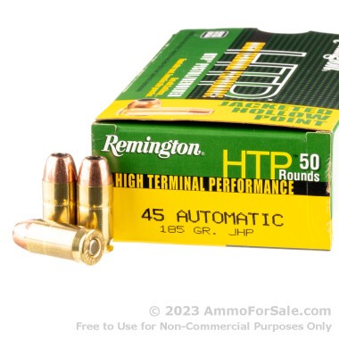 50 Rounds of 185gr JHP .45 ACP Ammo by Remington