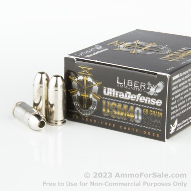 20 Rounds of 60gr SCHP .40 S&W Ammo by Liberty