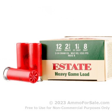 250 Rounds of  #8 shot 12ga Ammo by Estate Cartridge