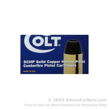 200 Rounds of 185gr SCHP .45 ACP Ammo by Colt