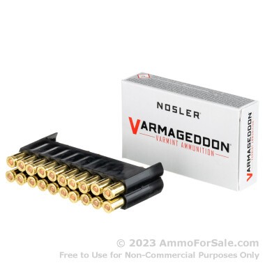 20 Rounds of 62gr FBHP .223 Ammo by Nosler