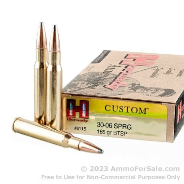 20 Rounds of 165gr SPBT 30-06 Springfield Ammo by Hornady