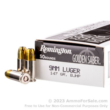 500 Rounds of 147gr BJHP 9mm Ammo by Remington