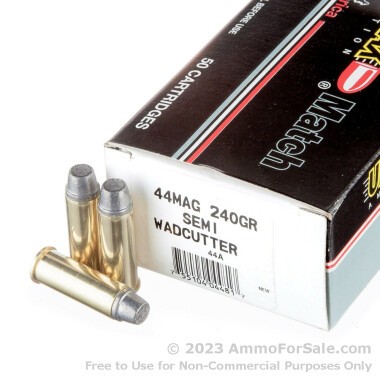 50 Rounds of 240gr LSWC .44 Mag Ammo by Ultramax