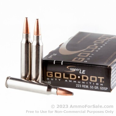 500 Rounds of 55gr SP .223 Ammo by Speer
