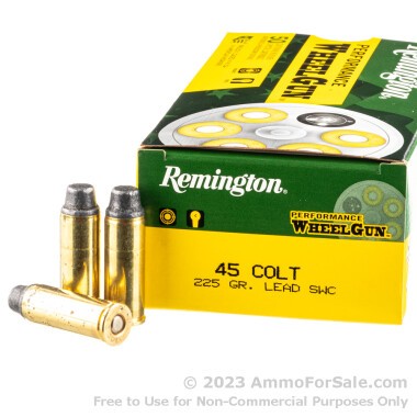 50 Rounds of 225gr LSWC .45 Long-Colt Ammo by Remington