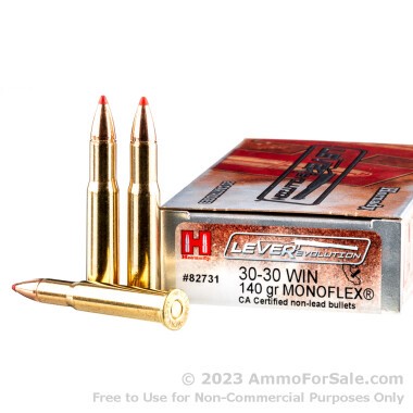20 Rounds of 140gr MonoFlex 30-30 Win Ammo by Hornady