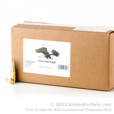 500  Rounds of 149gr FMJ 7.62x51mm Ammo by Federal