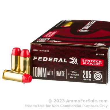 50 Rounds of 205gr Total Synthetic Jacket 10mm Ammo by Federal