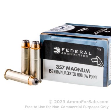 20 Rounds of 158gr JHP .357 Mag Ammo by Federal